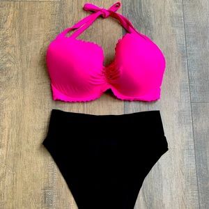 Victoria’s Secret Hot Pink Halter Top - 34DDD